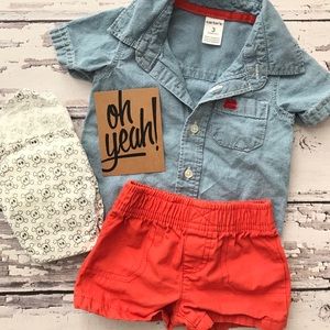 Carter’s baby boy summer outfit